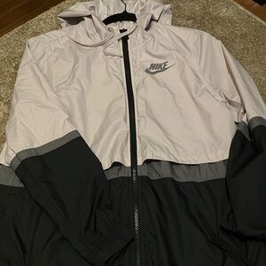 Nike Women's Light Pink and Black Utility Jacket